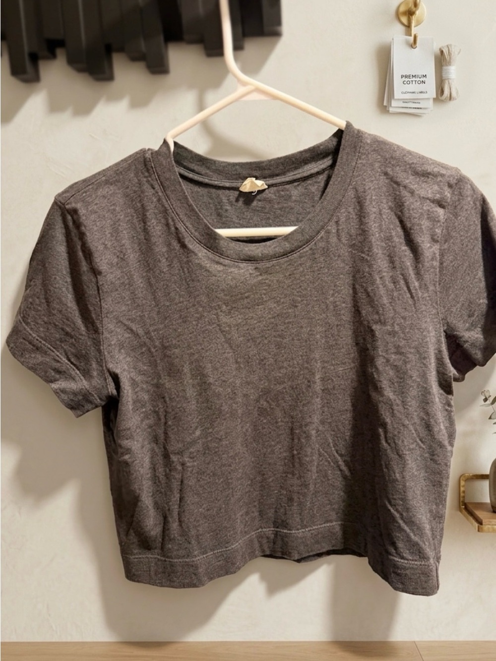 Wilfred Charcoal Crop Tee